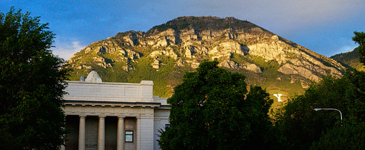 Brigham Young campus and Y mountain.