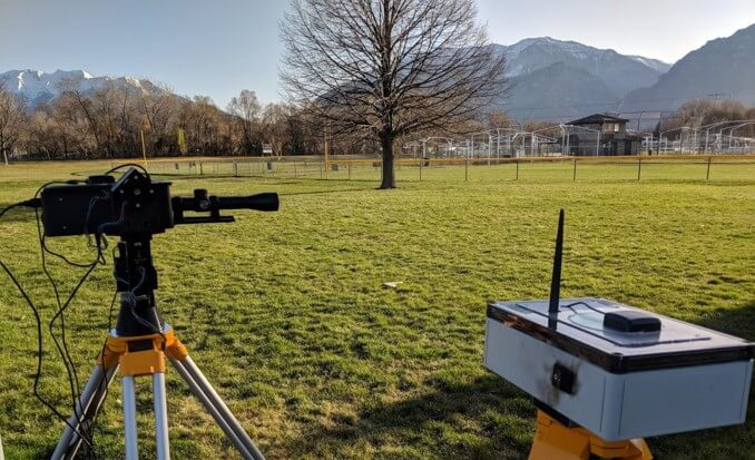 Open notebook on desk with a search engine optimization picture.